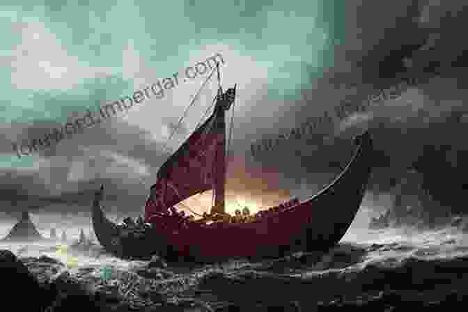 A Fearsome Viking Longship Sails Through The Stormy Seas, Its Warriors Poised For Battle. Northmen: The Viking Saga AD 793 1241