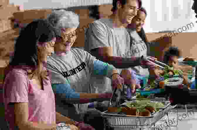 A Group Of Seniors Volunteering At A Local Soup Kitchen, Serving Food And Smiling At Each Other 60 Things To Do When You Turn 60 Years Old