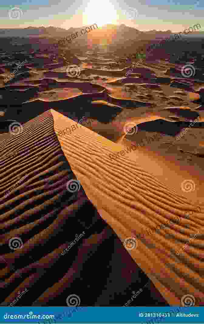 A Vibrant Desert Sunset, Casting Long Shadows Across The Undulating Sand Dunes. Earth S Geographical Features : Hills Mountains Glaciers Volcanoes And Oceans Geology For Kids Junior Scholars Edition Children S Earth Sciences