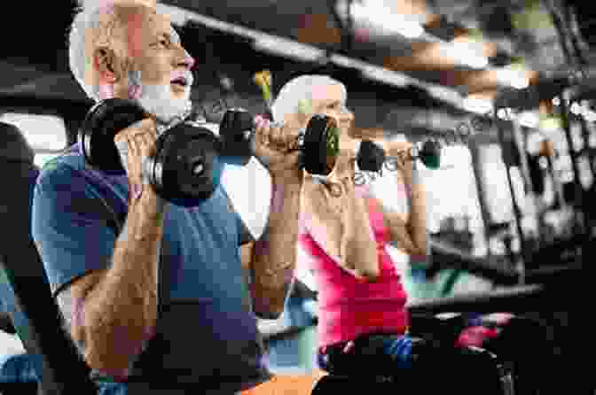 An Elderly Couple Exercising Together In A Gym, Smiling And Laughing 60 Things To Do When You Turn 60 Years Old