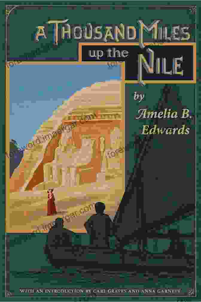 Book Cover Of 'Thousand Miles Up The Nile' Featuring A Painting Of The Nile River And Ancient Egyptian Temples A Thousand Miles Up The Nile