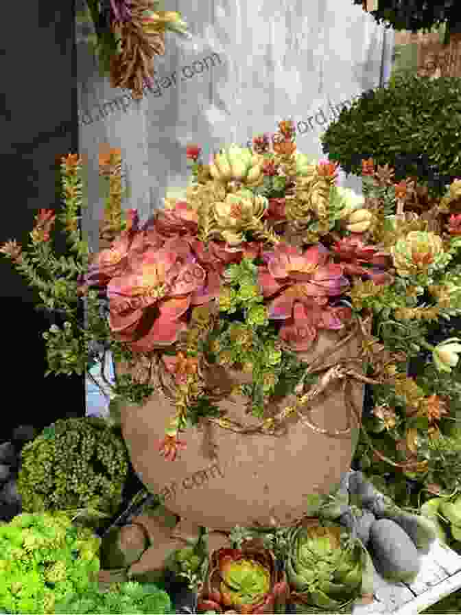 Elegant Succulent Arrangement Featuring Vibrant Colors And Textures A Beginner S Guide To Succulent Gardening: A Step By Step Guide To Growing Beautiful Long Lasting Succulents