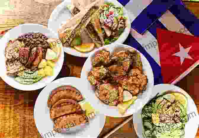 Family Enjoying A Traditional Cuban Meal Together Delicious Cuban Recipes: Learn To Cook Traditional Cuban Meals: Cuban Cuisine Recipes