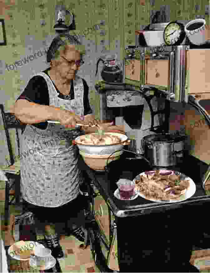 Grandma In Her Farm Kitchen, Surrounded By Freshly Picked Produce And Rustic Cooking Tools Recipe Box Treasures: Grandma S Recipes From The Farm