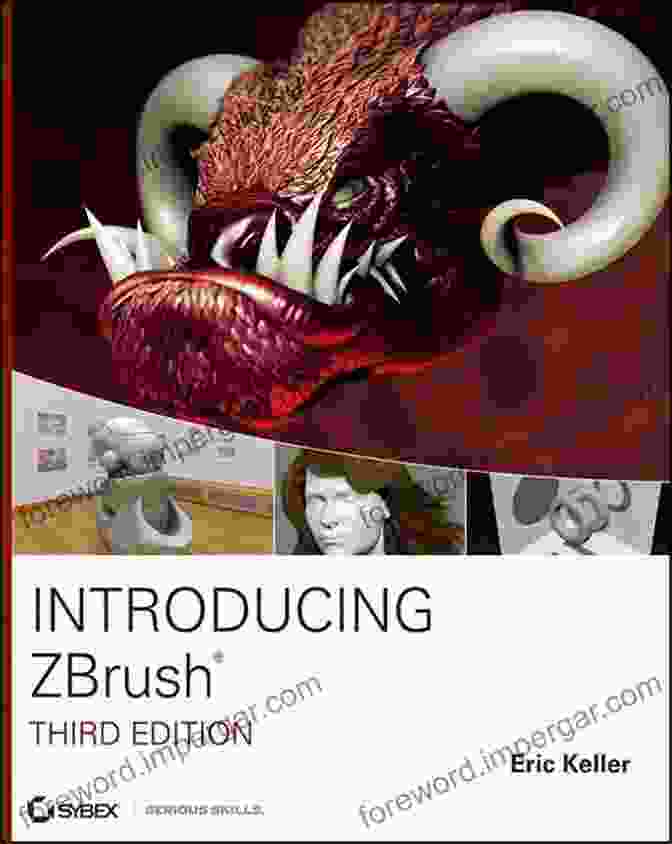 Introducing ZBrush By Eric Keller Book Cover Featuring A Stunning 3D Sculpture Of A Human Face, Showcasing The Power Of Digital Sculpting With ZBrush. Introducing ZBrush 4 Eric Keller