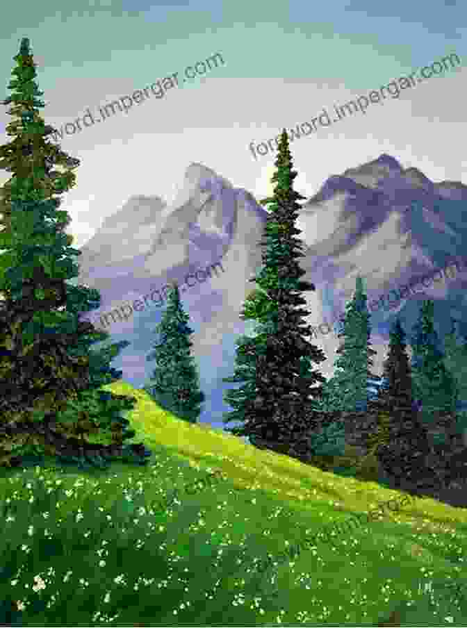 Painting Of A Serene Landscape With Mountains And Trees Art Art Art Before Words : Volume Two (Art Art Art Before Words 2)