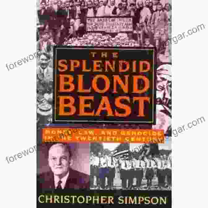 The Splendid Blond Beast Book Cover: A Dark And Enigmatic Image Of A Blonde Woman With Piercing Blue Eyes, Her Face Half Obscured By Shadows. Forbidden Bookshelf Presents Christopher Simpson: The Splendid Blond Beast Blowback And Science Of Coercion