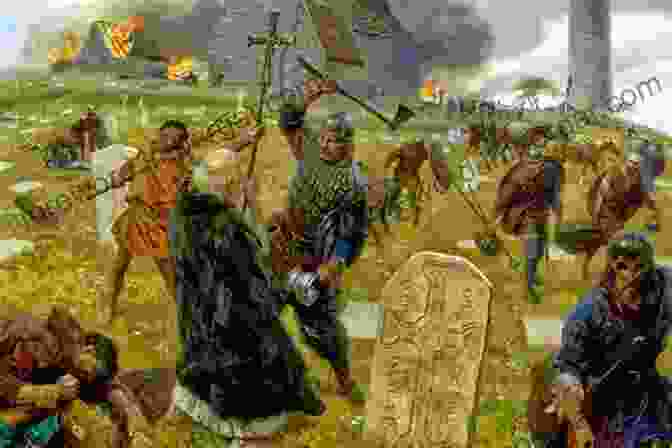 Vikings Raiding An Anglo Saxon Village Dragon Lords: The History And Legends Of Viking England