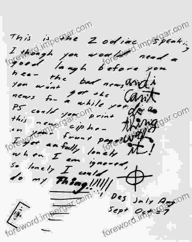 Zodiac Killer Letter Zodiac Killer: Just The Facts